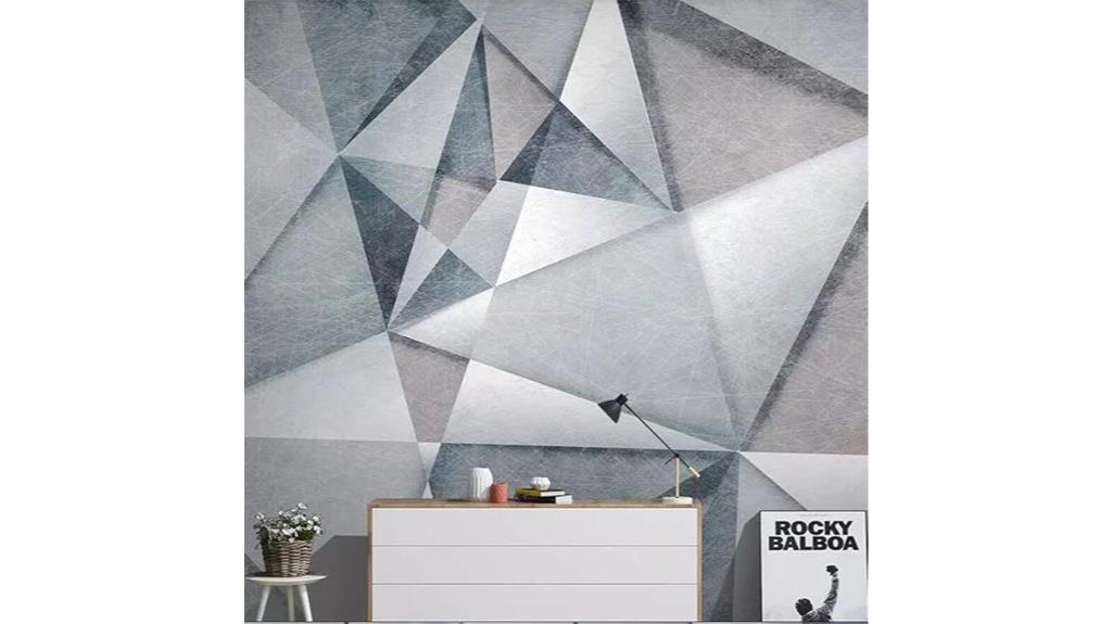 geometric minimalist wall murals
