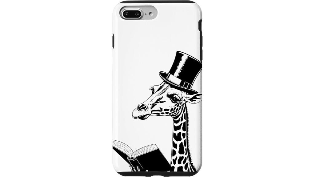 giraffe vintage book case