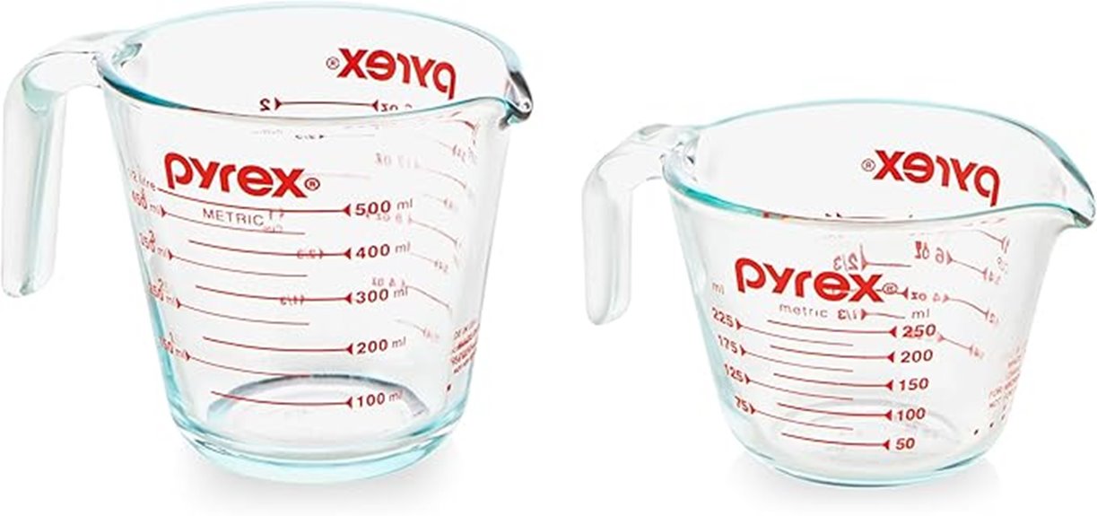 glass measuring cup set