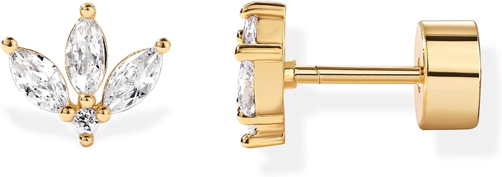 gold plated mini studs