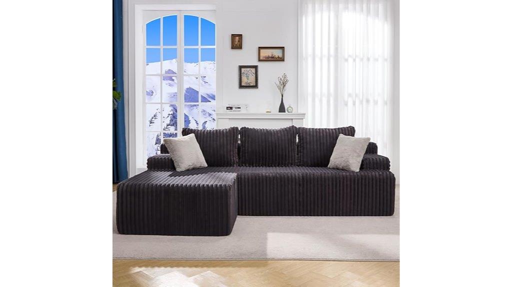 grey modular sectional sofa