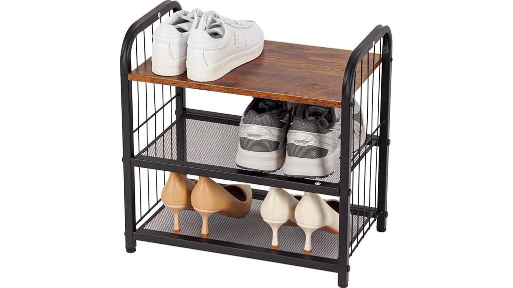 heavy duty 3 tier shoe organizer