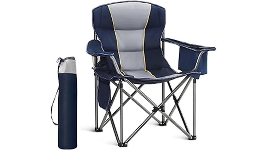 heavy duty folding camping chair