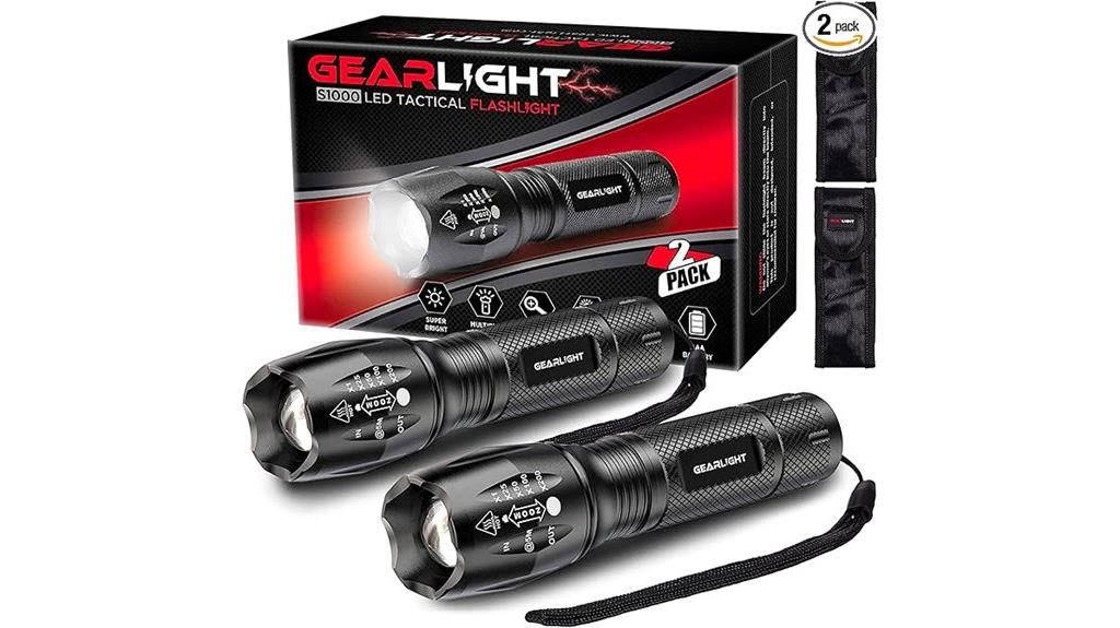 high lumens zoomable flashlights