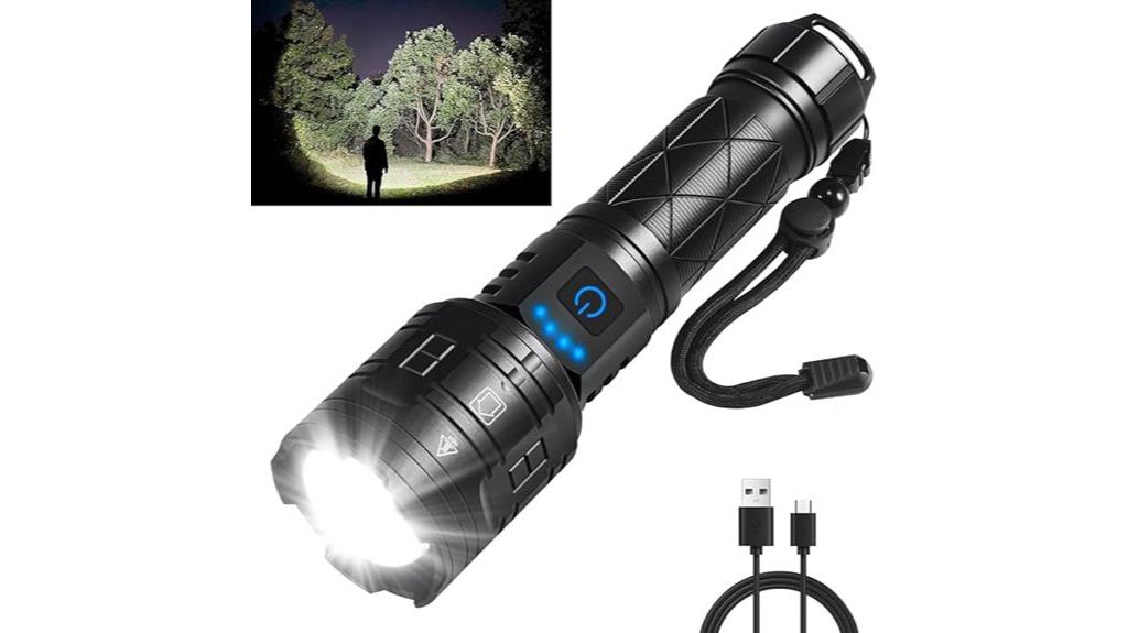 high powered rechargeable flashlights