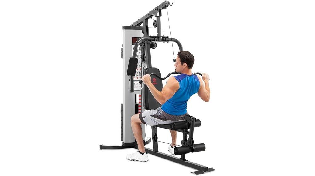 home gym with weights