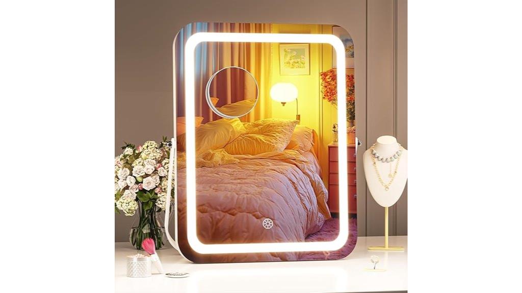 illuminated vanity mirror design
