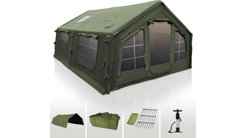 inflatable camping tent designed