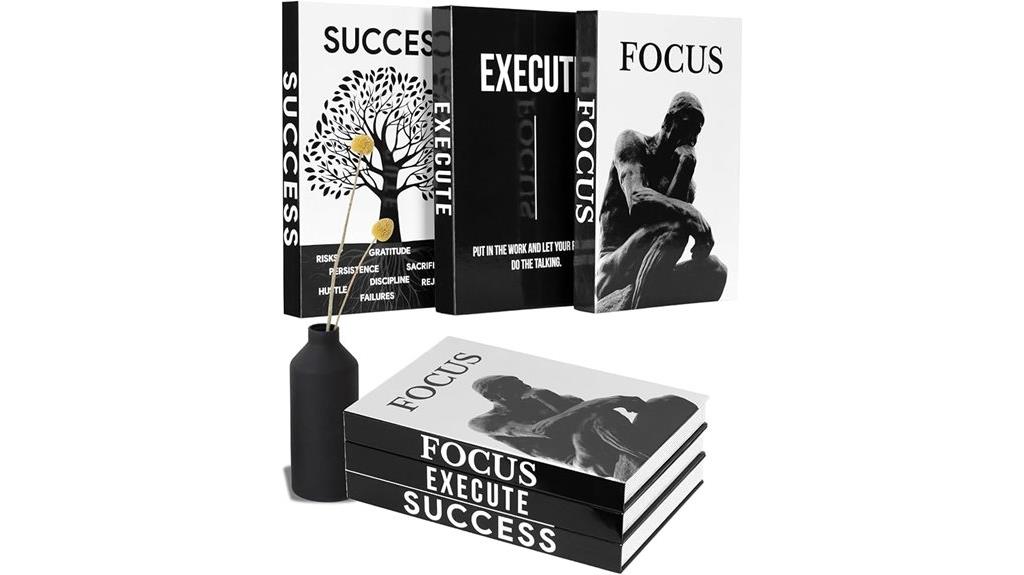 inspirational faux book set