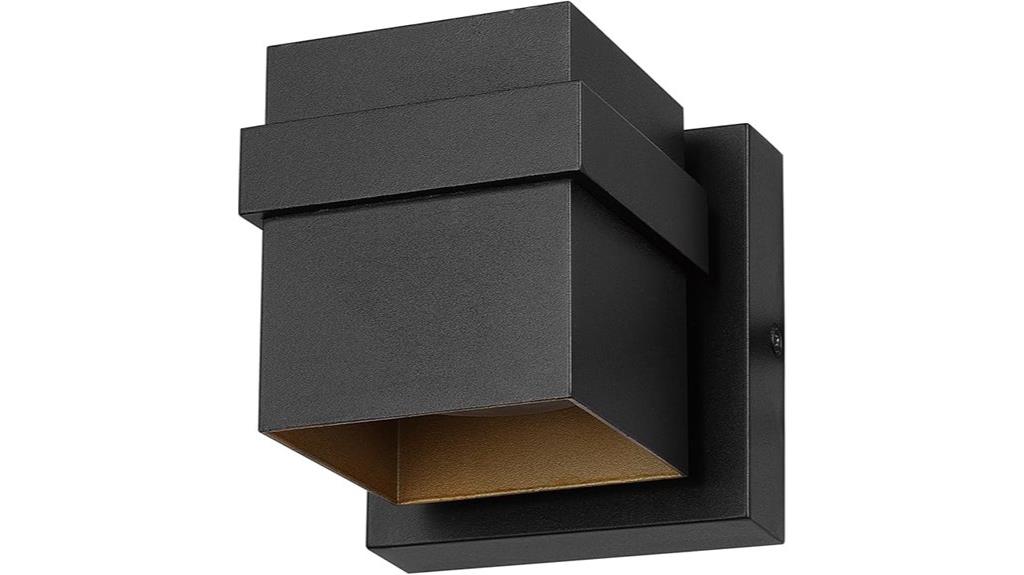 integrated outdoor wall sconce