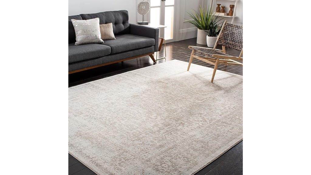 ivory and taupe rug