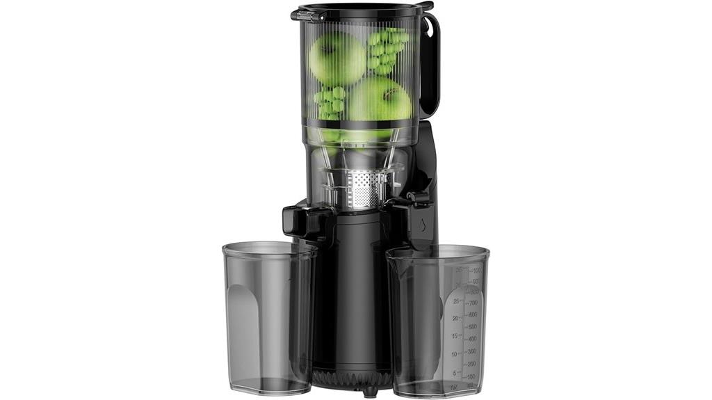 juicer with large chute