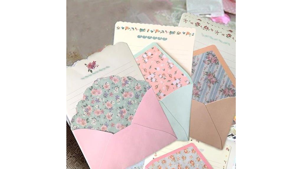 kawaii stationery with envelopes