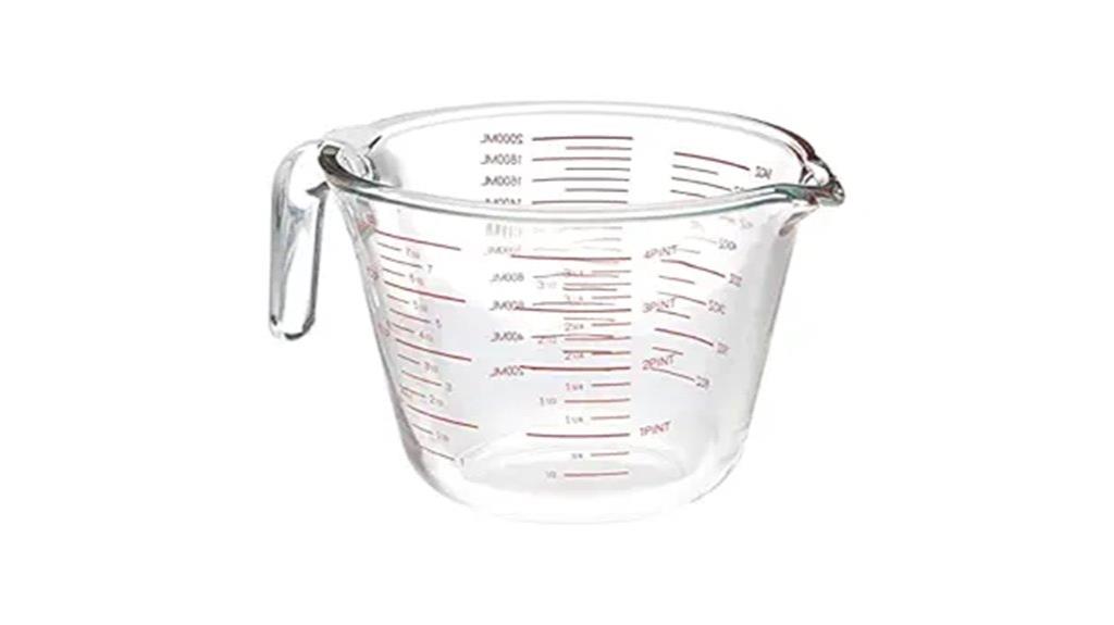 large capacity glass measuring