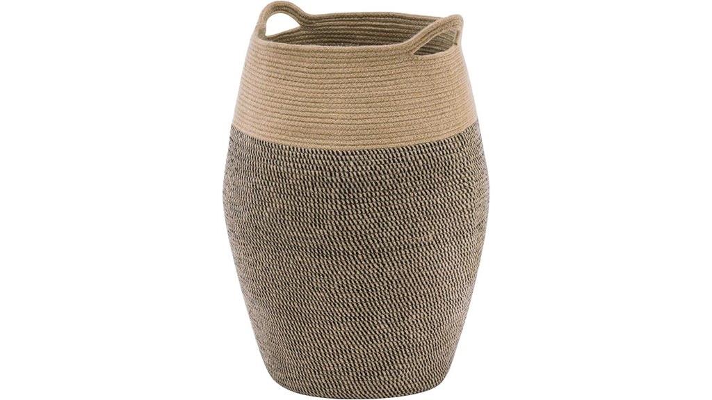 large cotton rope hamper