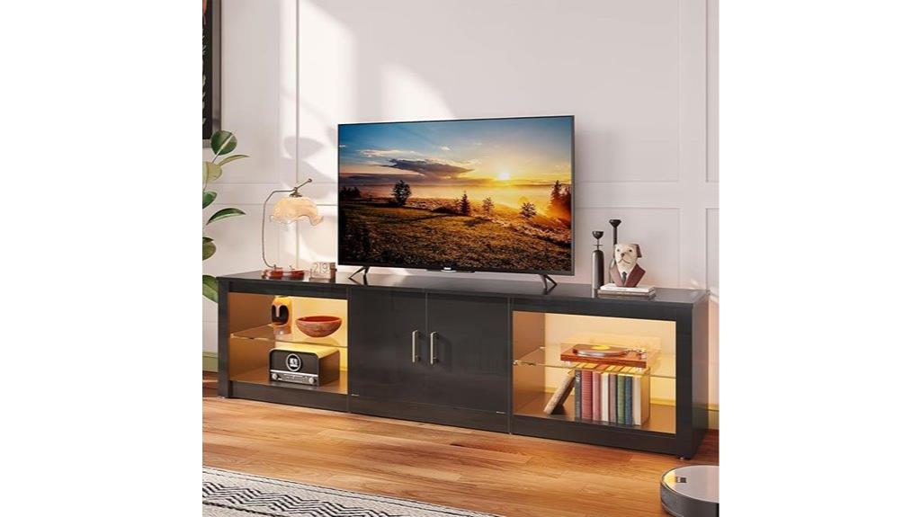 large led tv stand