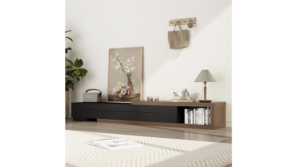 large tv stand adjustable