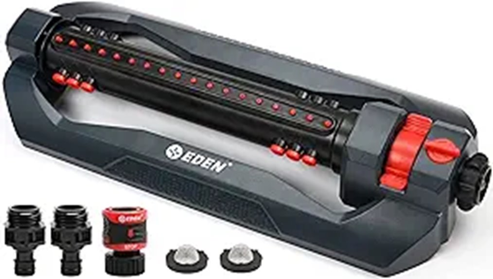 large yard oscillating sprinkler