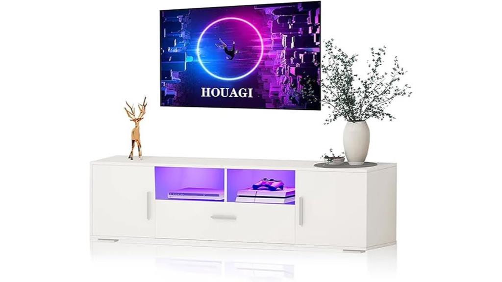 led tv stand for large tvs