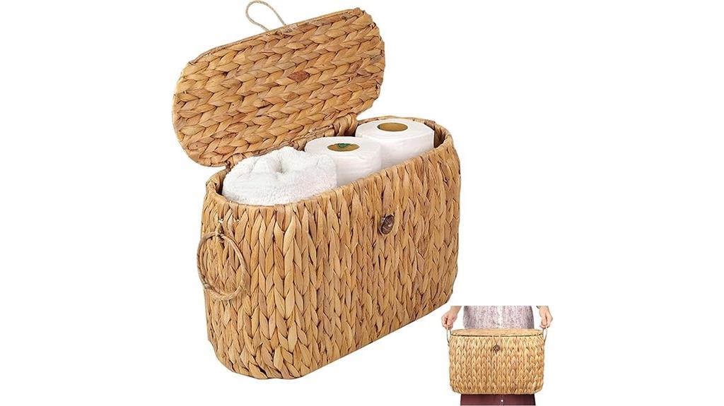 lidded basket for storage