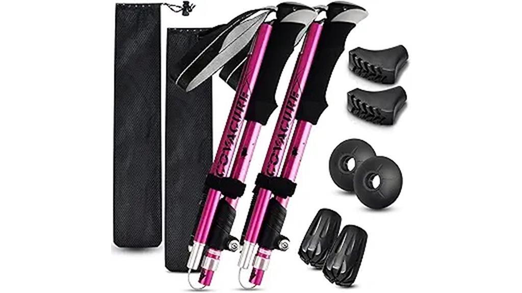 lightweight adjustable trekking poles
