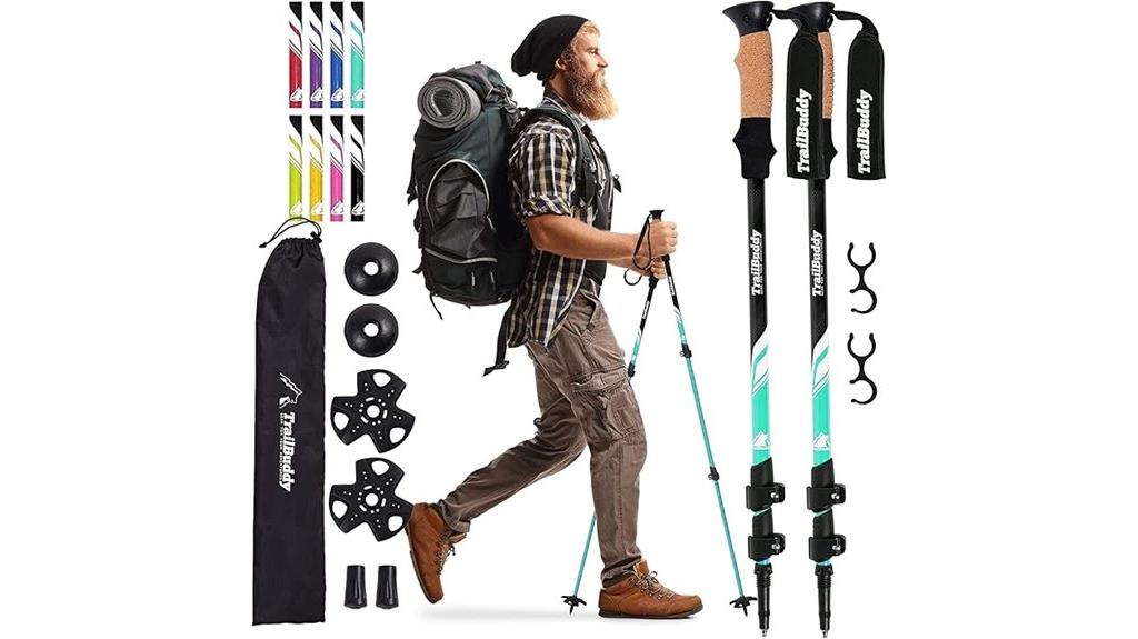 lightweight collapsible trekking poles