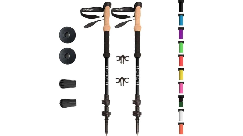 lightweight collapsible trekking poles