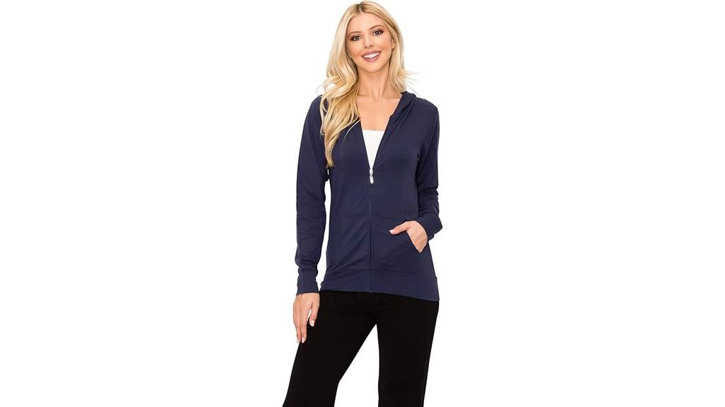 lightweight comfy cotton hoodie