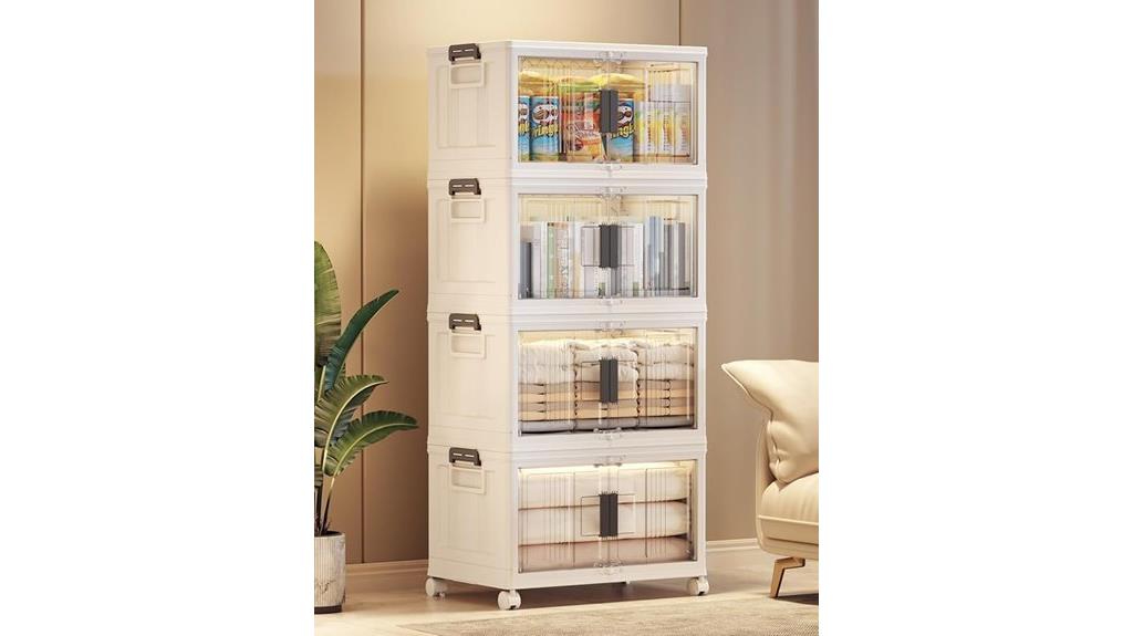 lockable storage bins set