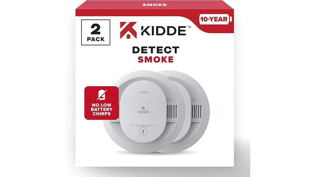 long lasting smoke detectors pack