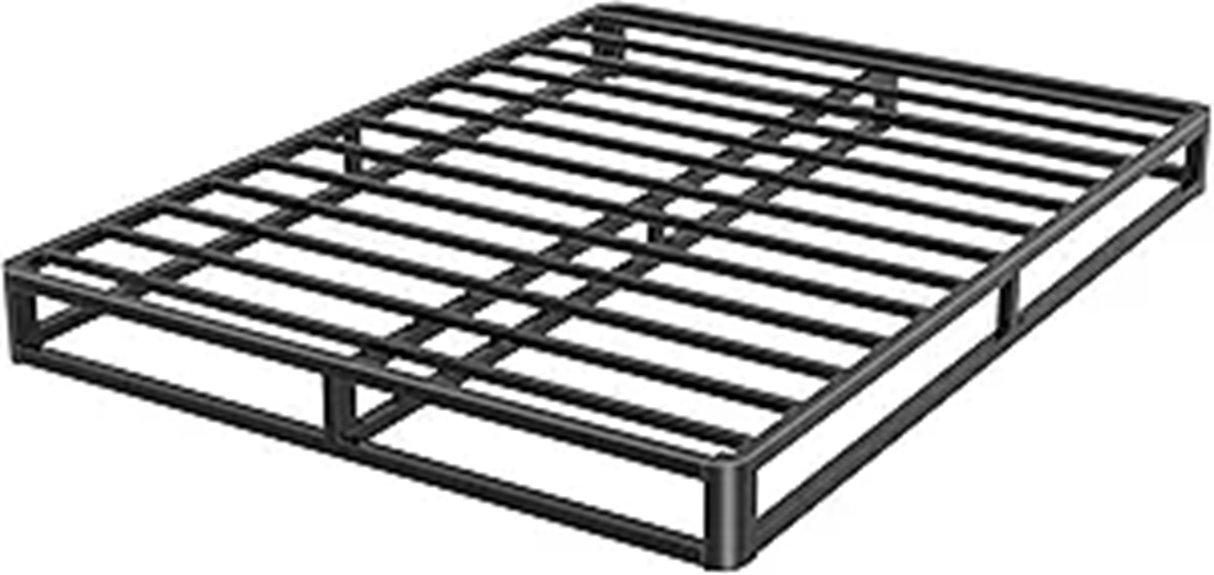 low profile metal bed