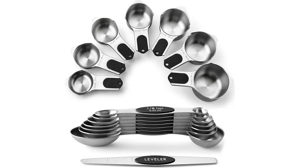 magnetic measuring cups set