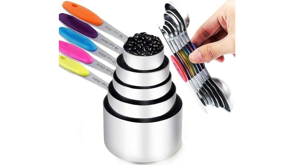 magnetic measuring cups set
