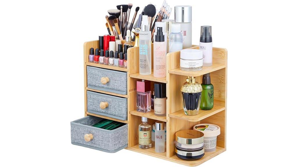 makeup organizer with drawers