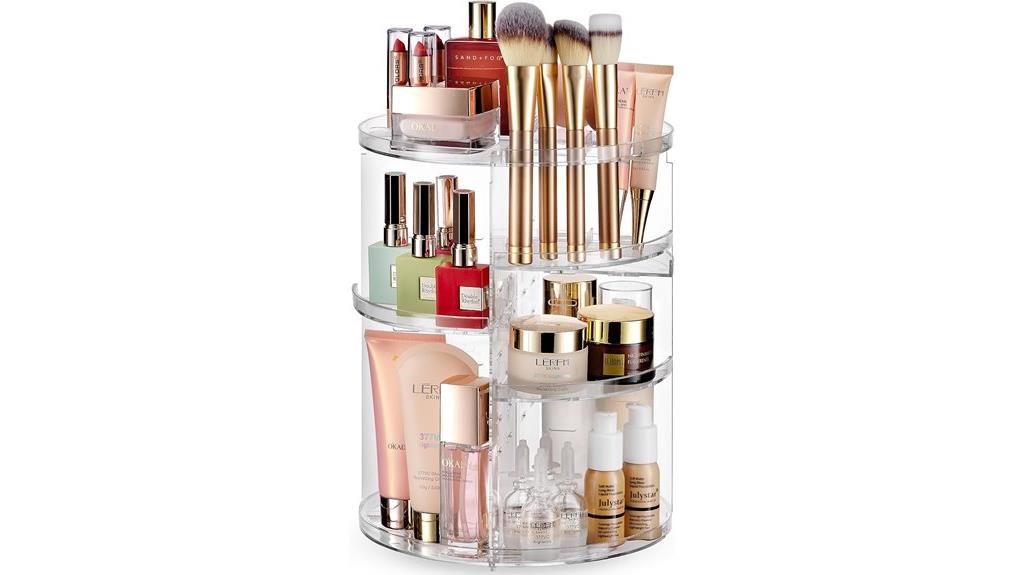 makeup storage and organization