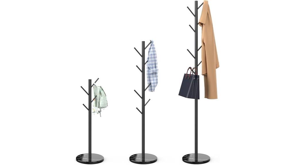 marble base coat rack