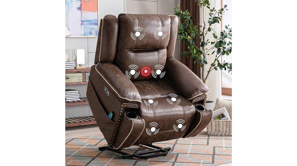 massage and heat recliner