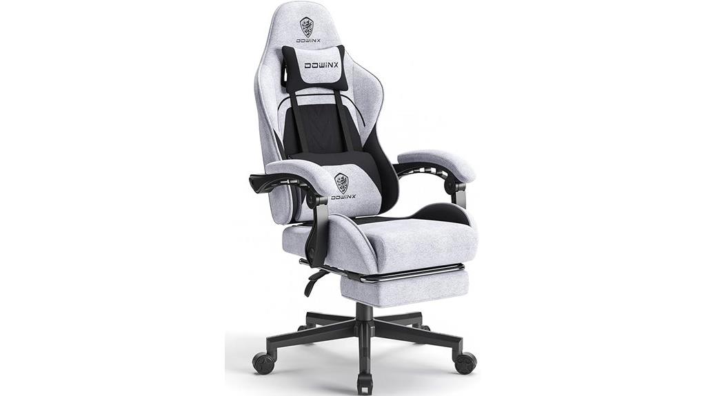 massage chair with footrest
