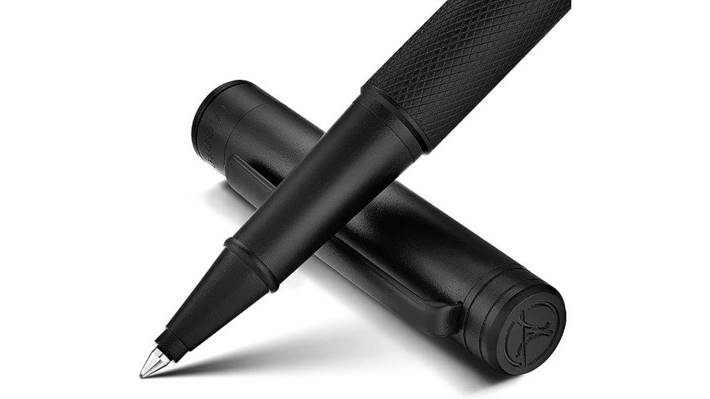 matte black rollerball pen