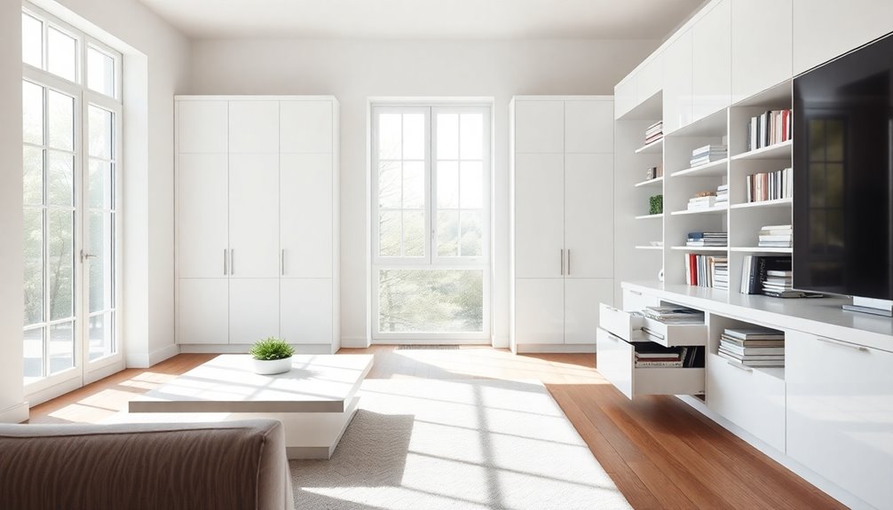 maximizing space through concealment