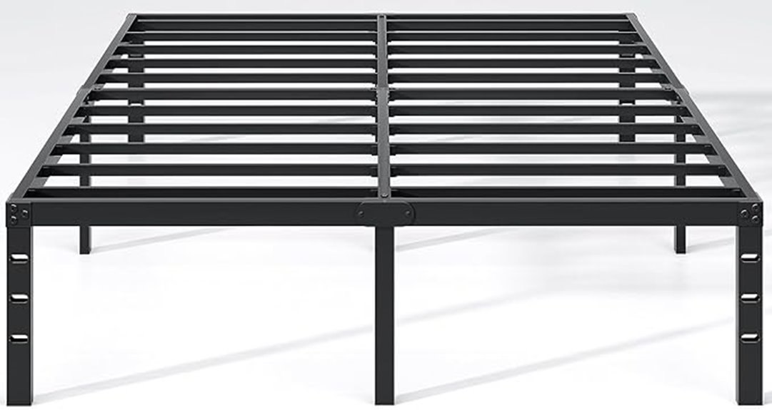 metal bed frame storage