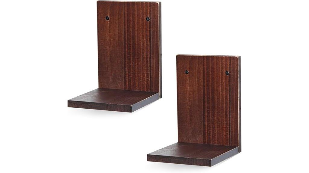 mini floating wooden shelves