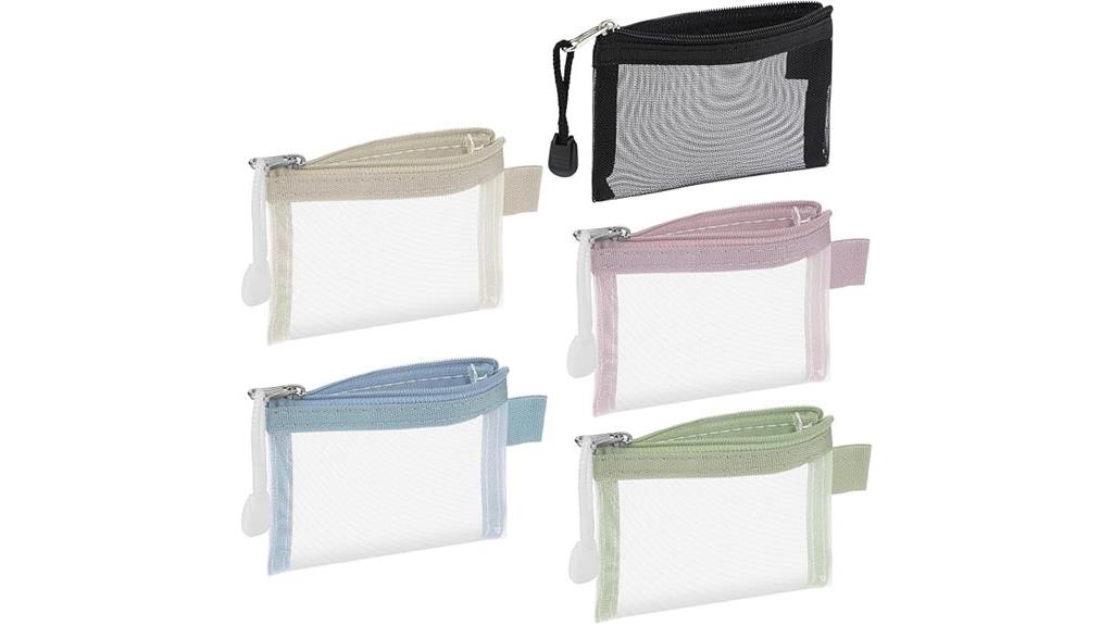 mini mesh zipper bags