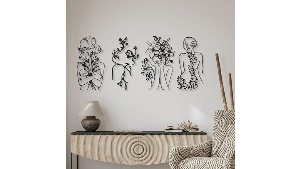 minimalist abstract woman decor