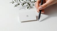 minimalist business card design