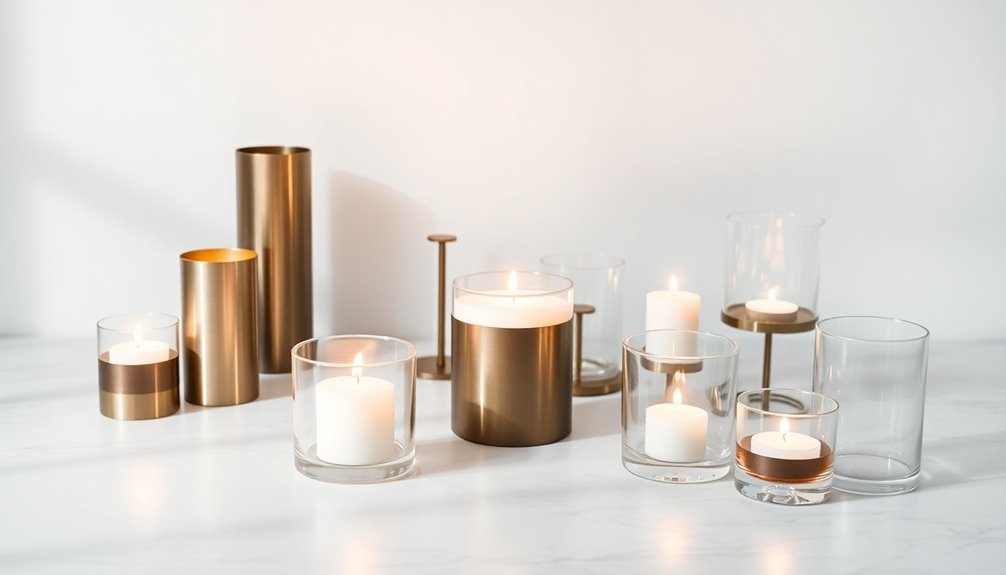 minimalist candle holders collection