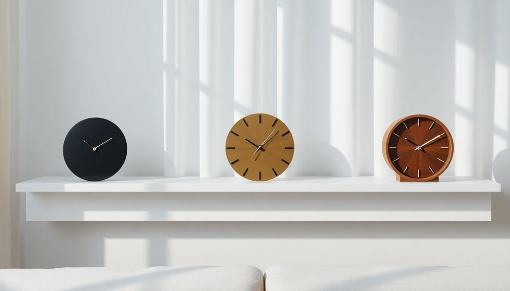 minimalist clocks home decor