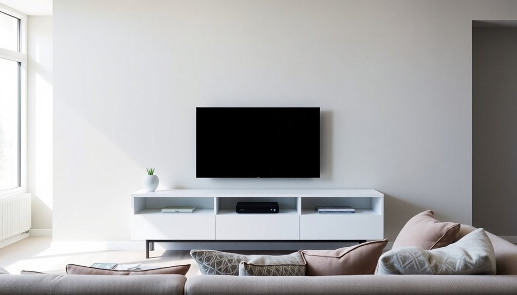minimalist entertainment center selection