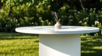 minimalist garden table options