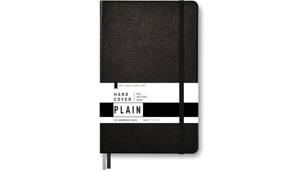 minimalist journal with cover